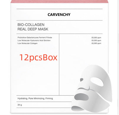 Deep Collagen Overnight Sheet Mask – Firming Facial Mask with Low Molecular Collagen for Elasticity & Repair