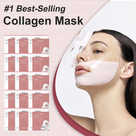 Deep Collagen Overnight Sheet Mask – Firming Facial Mask with Low Molecular Collagen for Elasticity & Repair