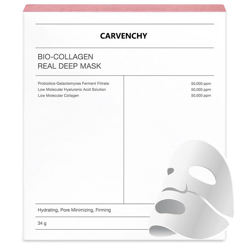 Deep Collagen Overnight Sheet Mask – Firming Facial Mask with Low Molecular Collagen for Elasticity & Repair