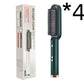 2-in-1 Hair Straightener & Hot Comb – Ionic Curling Brush for Smoothing & Styling