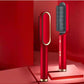 2-in-1 Hair Straightener & Hot Comb – Ionic Curling Brush for Smoothing & Styling