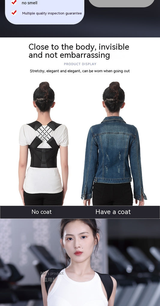 Invisible Posture Corrector Band – Anti-Humpback Back Support for Spine Alignment & Comfort