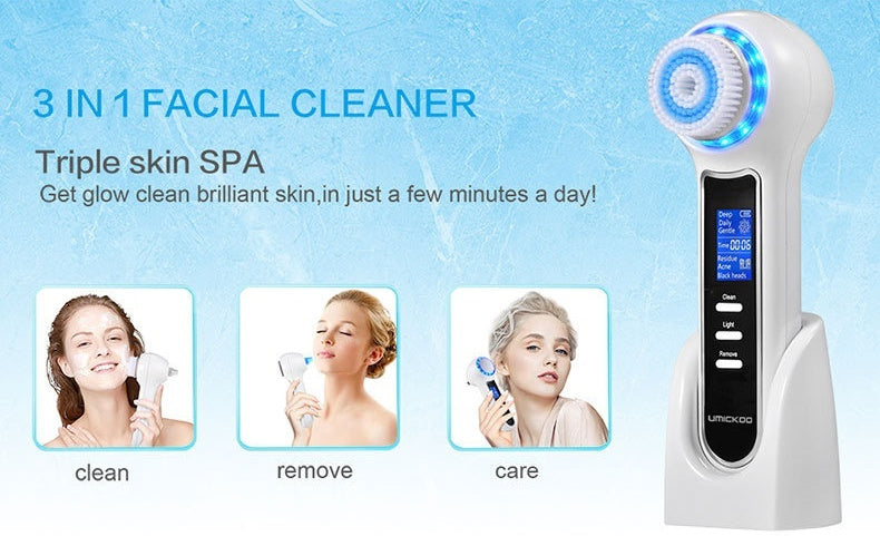 Electric Facial Cleansing Brush – Blackhead Remover & Pore Cleaner with Multi-Speed Settings