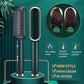 2-in-1 Hair Straightener & Hot Comb – Ionic Curling Brush for Smoothing & Styling