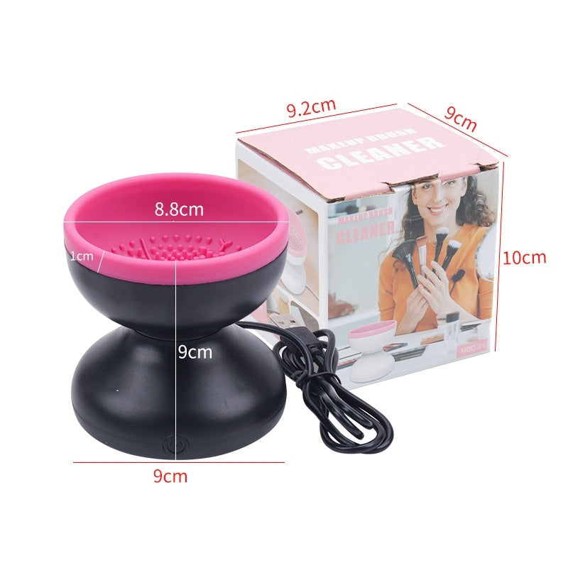 Electric Makeup Brush Cleaner – Portable USB-Powered Automatic Cleaning Machine for All Brush Sizes