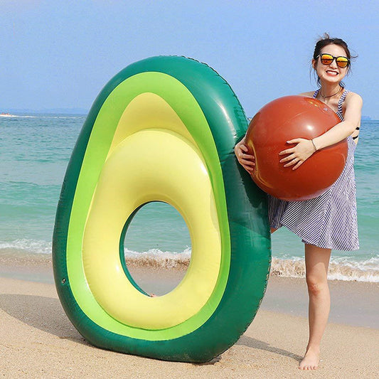 Giant Avocado Pool Float – Inflatable Swimming Ring with Removable Pit for Pool Parties & Summer Fun