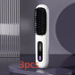 2-in-1 Wireless Hair Straightener Comb – USB Charging Hot Brush & Portable Curler for Fast Styling