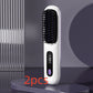 2-in-1 Wireless Hair Straightener Comb – USB Charging Hot Brush & Portable Curler for Fast Styling