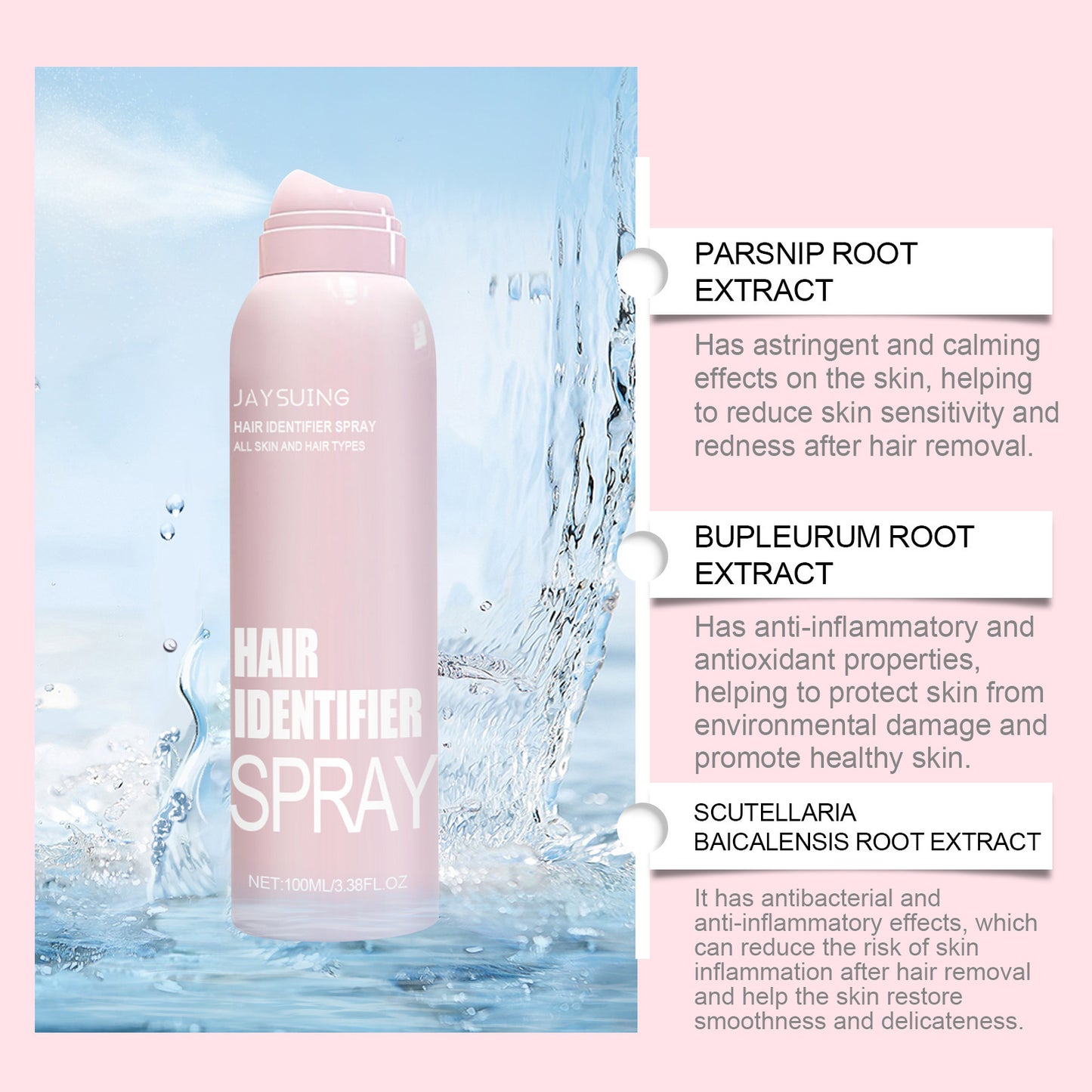 Facial Hair Identifier & Moisturizing Spray – Pre-Shave Dermaplaning Mist for Smooth, Hydrated Skin