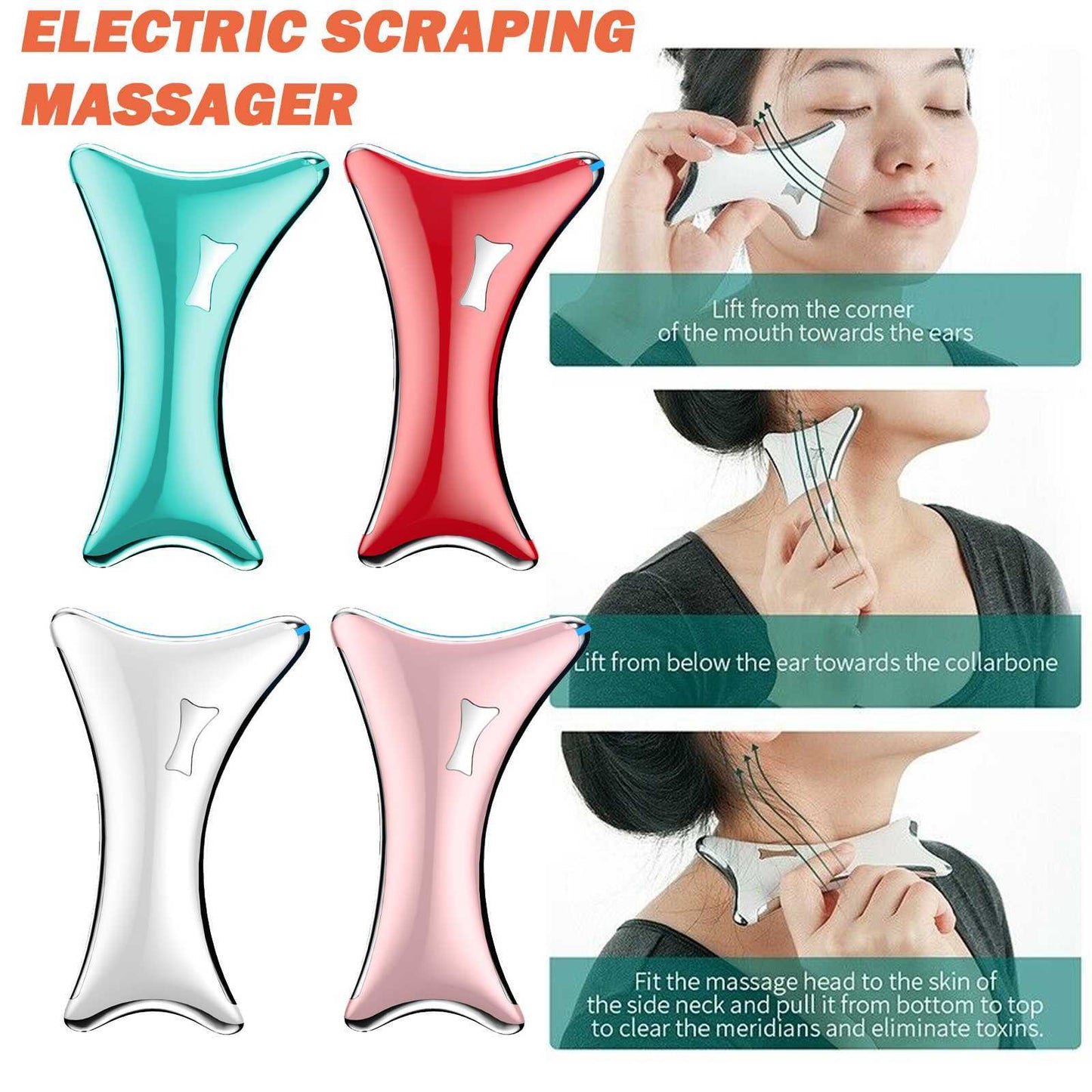 Electric Gua Sha Face Massager – Heated Vibrating Beauty Tool for Lifting & Skin Tightening
