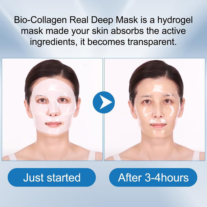 Deep Collagen Overnight Sheet Mask – Firming Facial Mask with Low Molecular Collagen for Elasticity & Repair