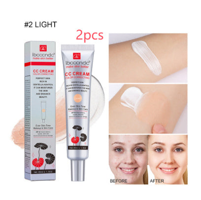 CC Cream Foundation – Moisturizing, Waterproof & Long-Lasting Concealer Base for Natural Skin Coverage