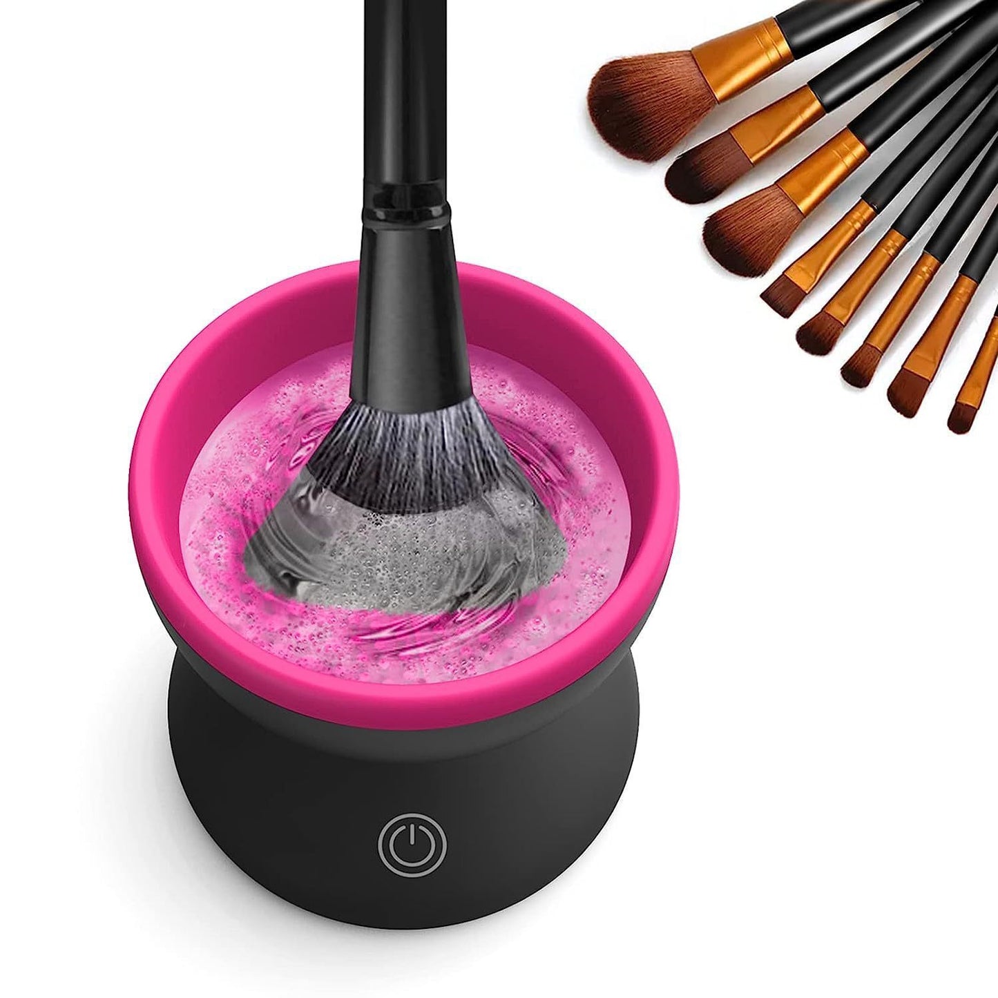 Electric Makeup Brush Cleaner – Portable USB-Powered Automatic Cleaning Machine for All Brush Sizes