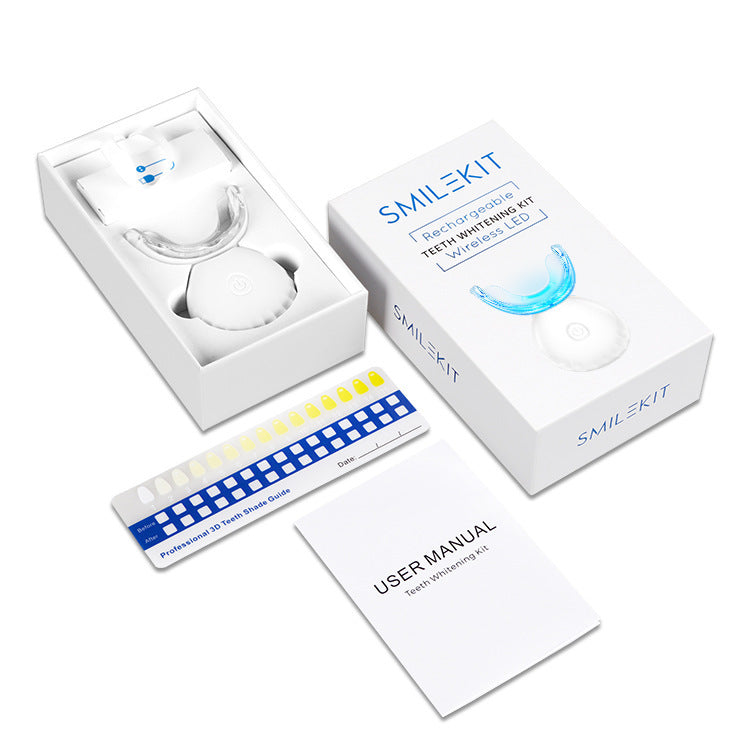 LED Teeth Whitening Kit with Wireless Charging – Professional Dental Tool for a Brighter Smile