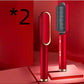 2-in-1 Hair Straightener & Hot Comb – Ionic Curling Brush for Smoothing & Styling