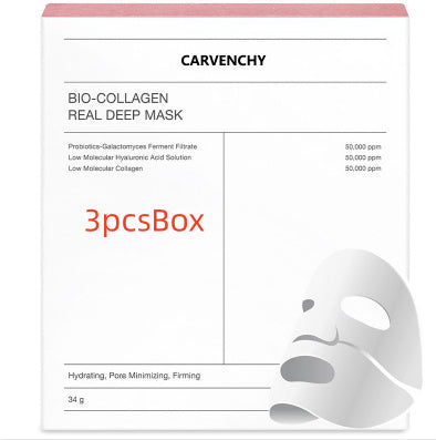 Deep Collagen Overnight Sheet Mask – Firming Facial Mask with Low Molecular Collagen for Elasticity & Repair