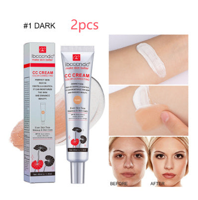 CC Cream Foundation – Moisturizing, Waterproof & Long-Lasting Concealer Base for Natural Skin Coverage