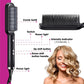 2-in-1 Hair Straightener & Hot Comb – Ionic Curling Brush for Smoothing & Styling