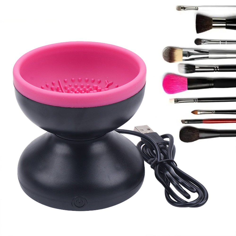 Electric Makeup Brush Cleaner – Portable USB-Powered Automatic Cleaning Machine for All Brush Sizes