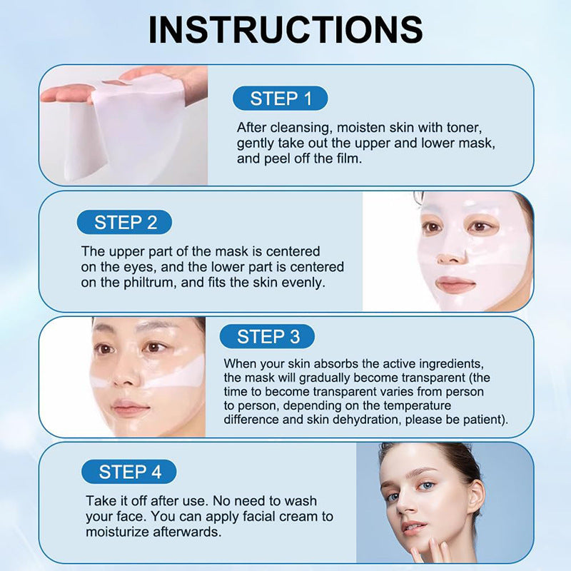 Deep Collagen Overnight Sheet Mask – Firming Facial Mask with Low Molecular Collagen for Elasticity & Repair