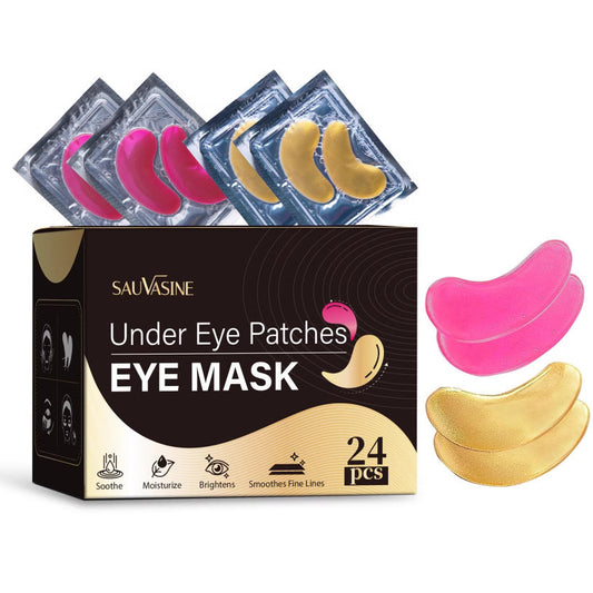 Under-Eye Patches (24 Pieces) – Hydrating Gel Eye Masks for Puffiness, Dark Circles & Fine Lines