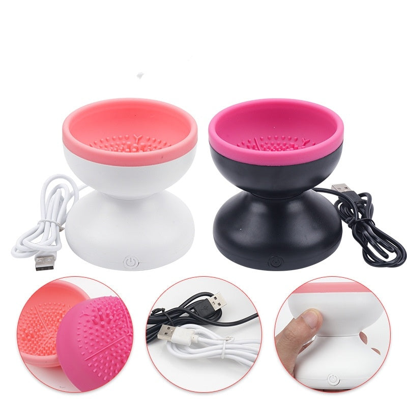 Electric Makeup Brush Cleaner – Portable USB-Powered Automatic Cleaning Machine for All Brush Sizes