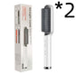 2-in-1 Hair Straightener & Hot Comb – Ionic Curling Brush for Smoothing & Styling
