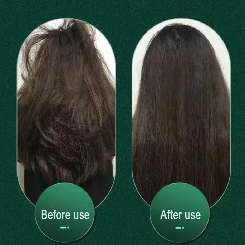 2-in-1 Hair Straightener & Hot Comb – Ionic Curling Brush for Smoothing & Styling